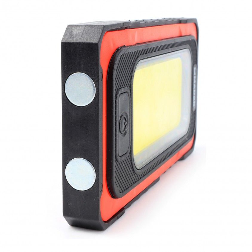 Lanterna Solar Recarregvel Mader 5W COB+1LED c/ Powerbank 4Ah