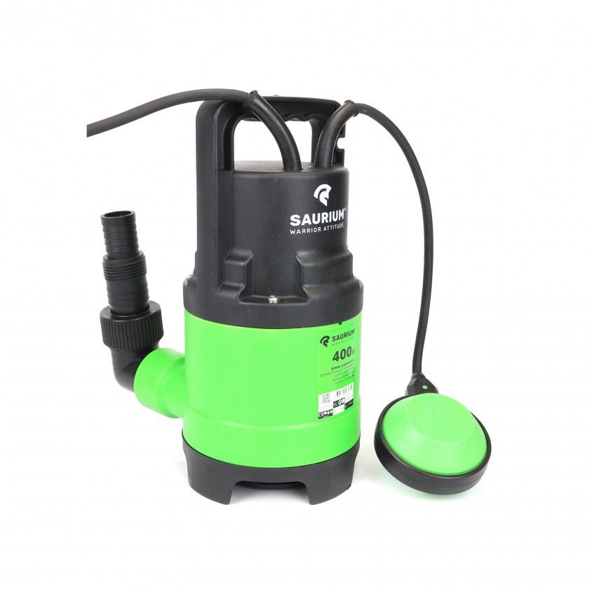 Bomba Submersvel Saurium guas Sujas 400W 8000 L/h