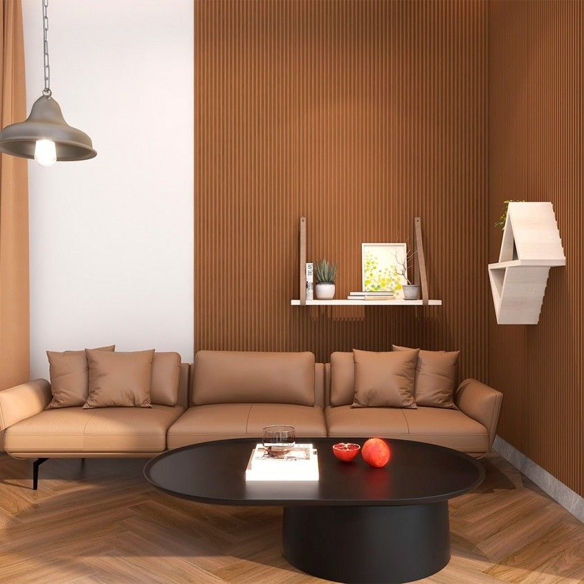 Painel de Parede 3D PS 2600x122x12mm JC971 2un