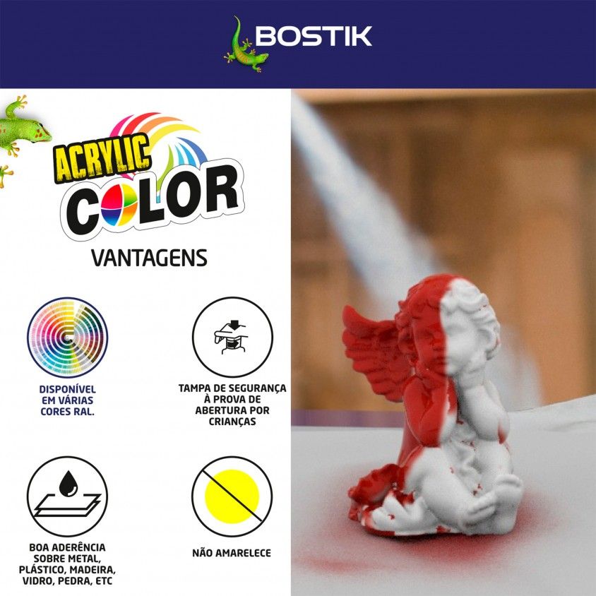 Spray Acrlico Bostik Brilho 400ml