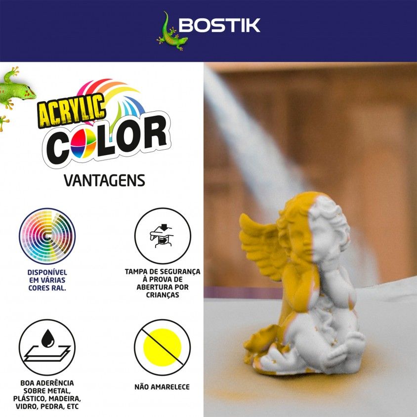 Spray Acrlico Bostik Brilho 400ml