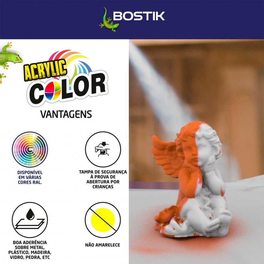 Spray Acrlico Bostik Brilho 400ml