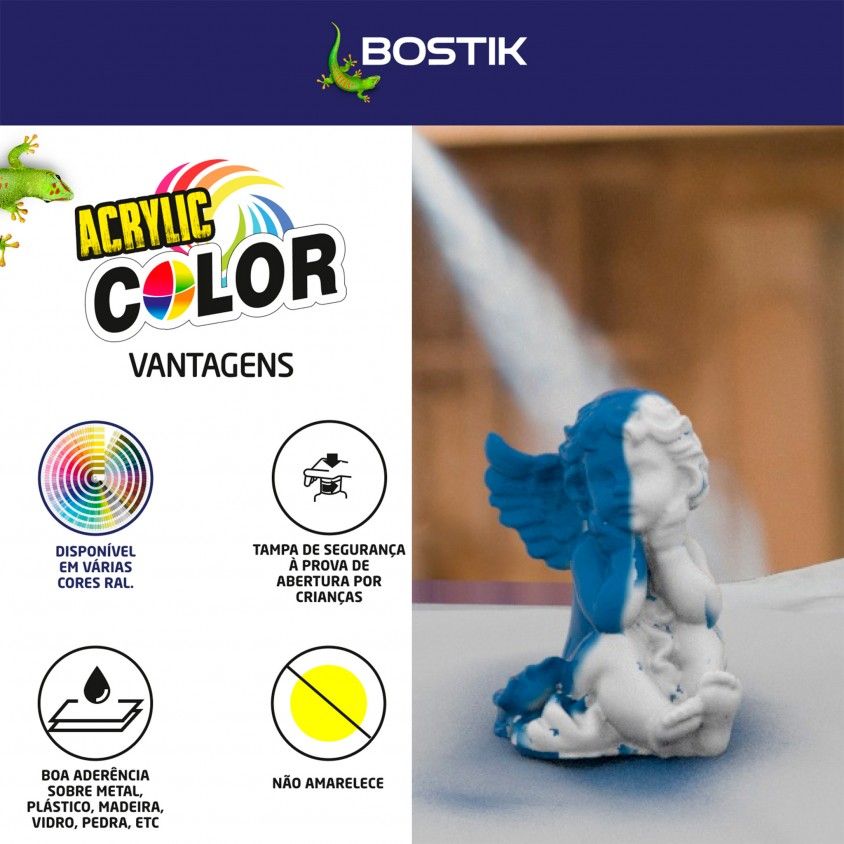 Spray Acrlico Bostik Brilho 400ml