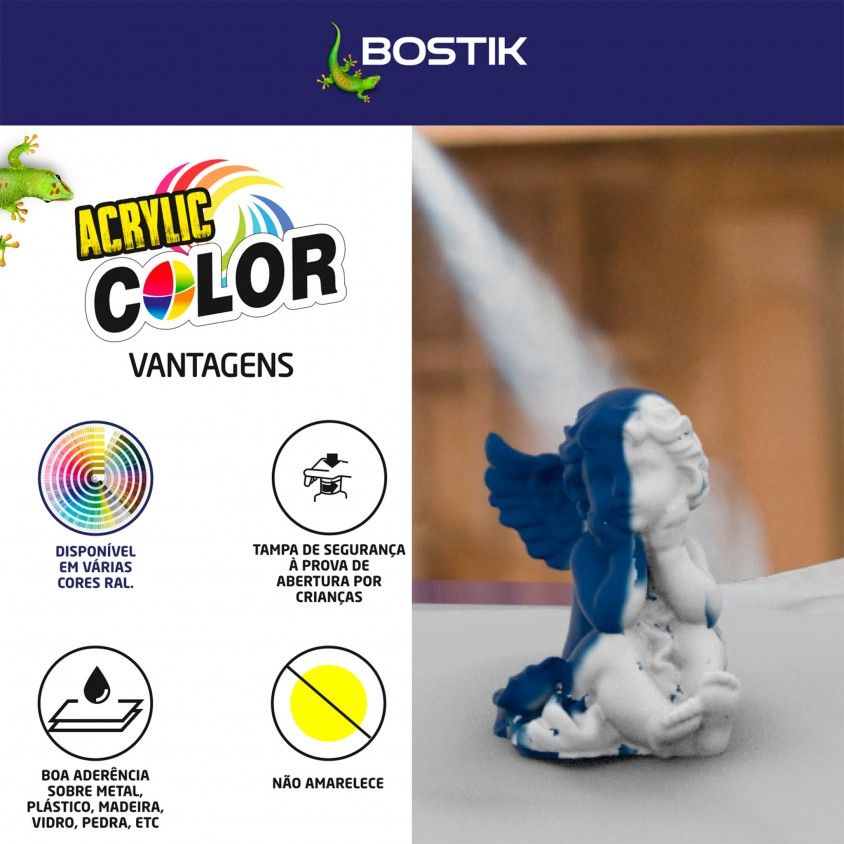 Spray Acrlico Bostik Brilho 400ml