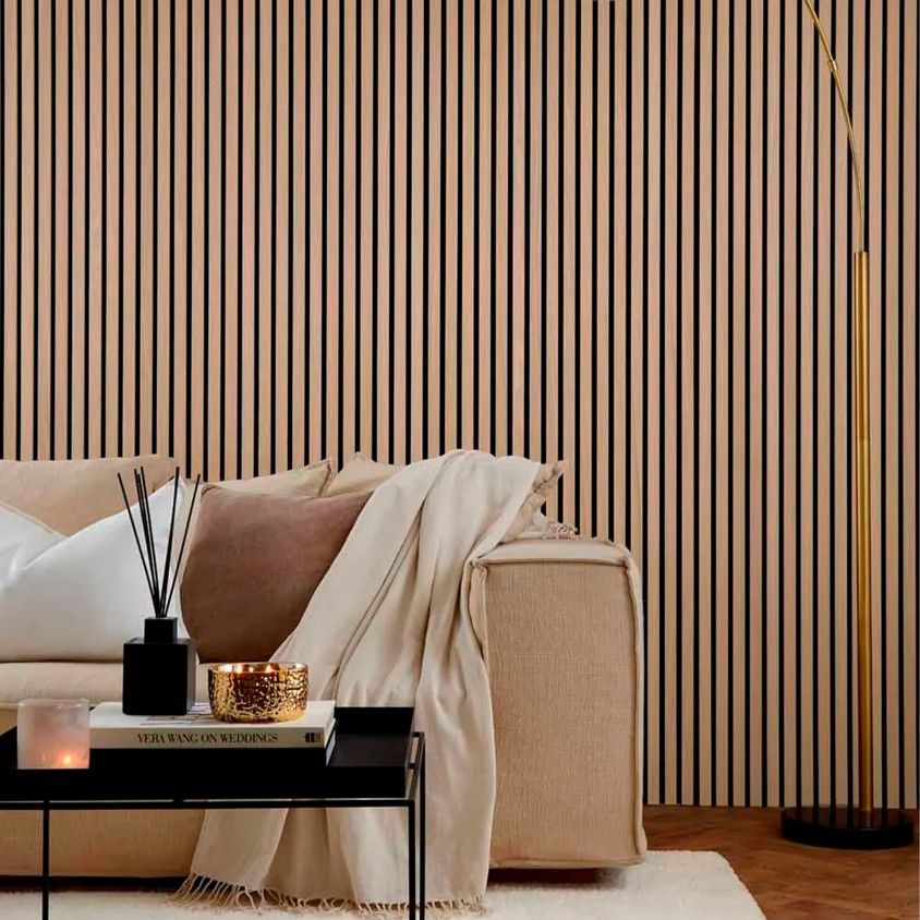 Painel de Parede Acstico MDF 2600x600x21mm