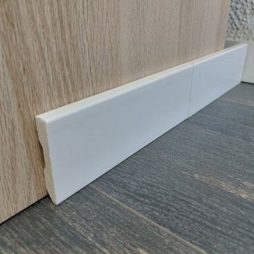 Rodap Poliestireno HD Quadrado 2400x100x14mm