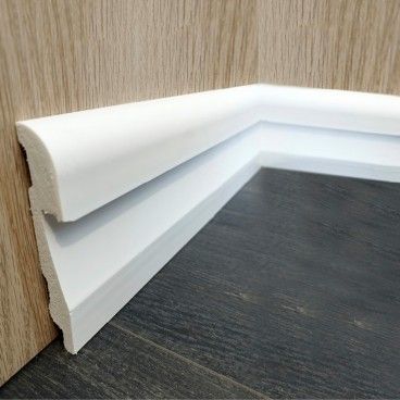Rodap Poliestireno HD Led 2400x115x20mm