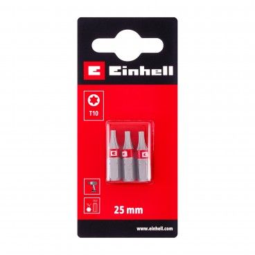 Conjunto 3 Bits 25mm Torx Einhell
