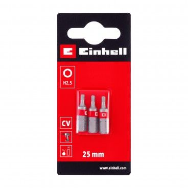 Conjunto 3 Bits 25mm Hexagonal Einhell