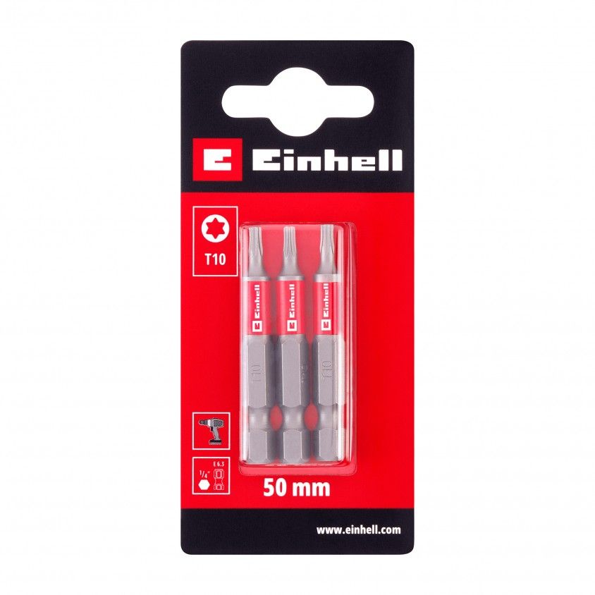 Conjunto 3 Bits 50mm Torx Einhell