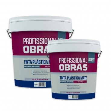 Barbot Tinta Profissional Obras Mate Int/Ext BR Pack 15L + 5L Barbot Tinta Profissional Obras Mate Int/Ext BR Pack 15L + 5L