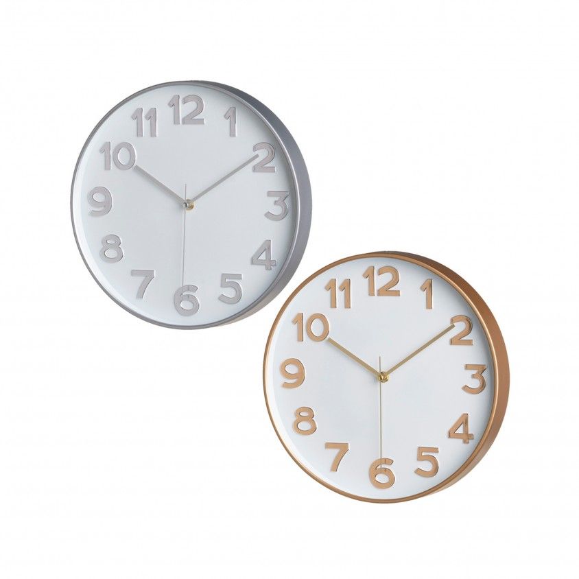 Rel�gio de Parede 30x4x30cm Sortido