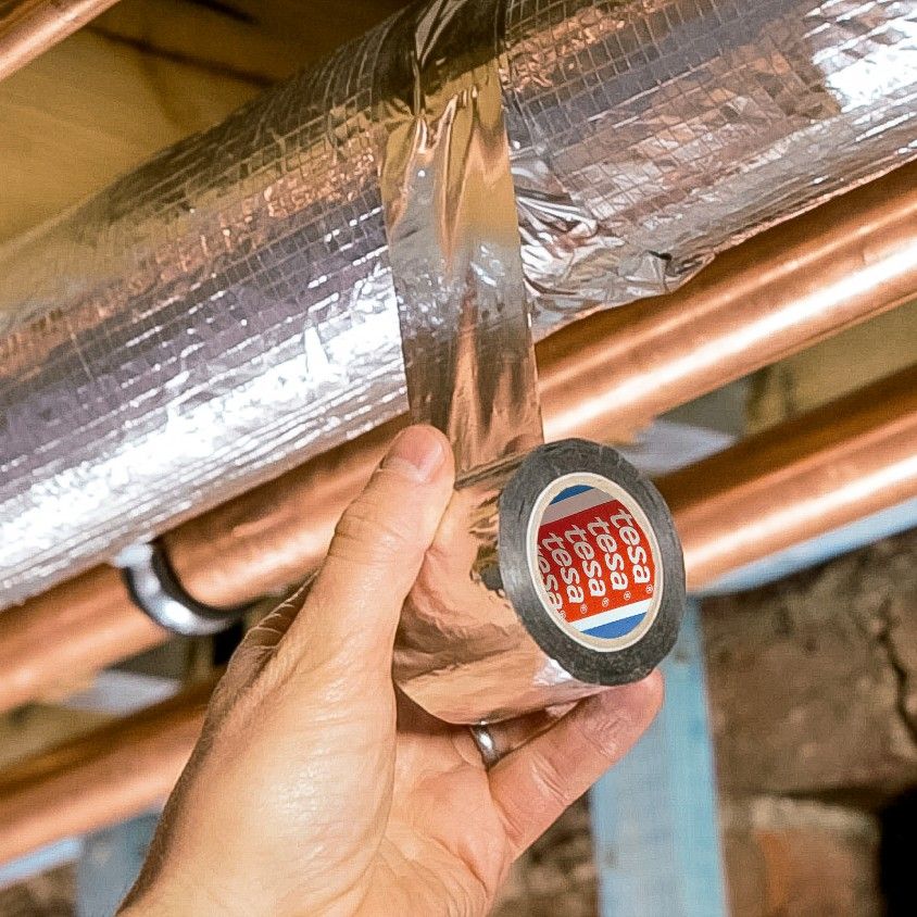 Fita PP Metalizada Alumnio Tesa 30mx50mm