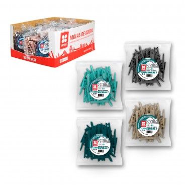 Molas de Roupa Urban Espiral 7 Pack 20 Sortido