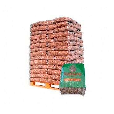 Pellets Certificados Nature 6mm Palete 65 Sacos 15kg