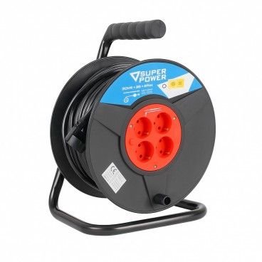Enrolador de 4 Tomadas com Disjuntor 3Gx1.5mm