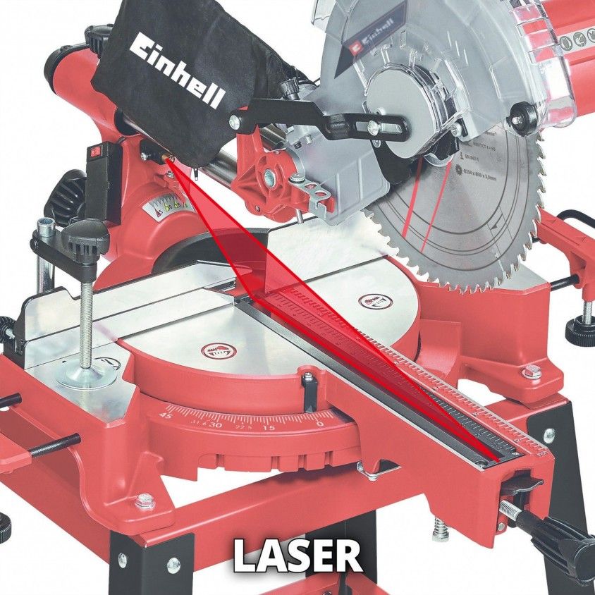 Serra de Meia-Esquadria Extensvel Einhell TC-SM 2531/2 U