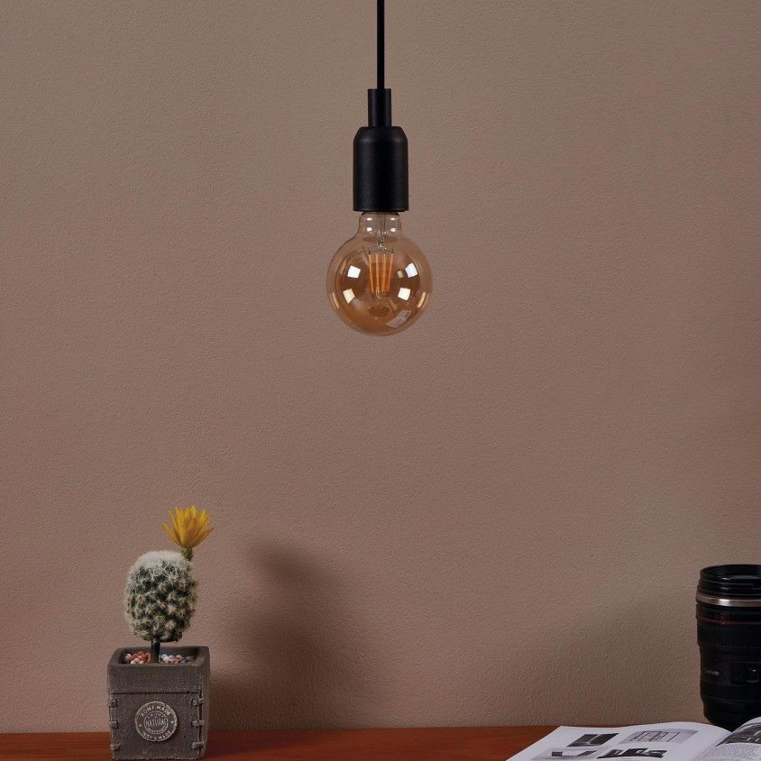 Lâmpada LED Eglo Amber 2200K G80 4W E27 Lâmpada LED Eglo Amber 2200K G80 4W E27