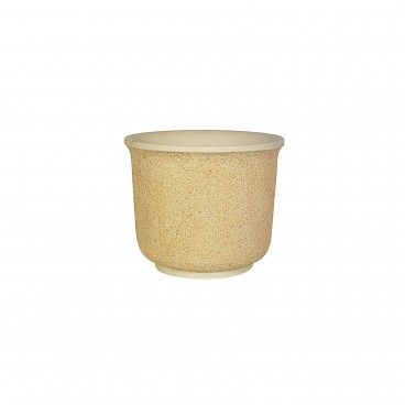 Vaso de Pedra Redondo Liso 35x27cm
