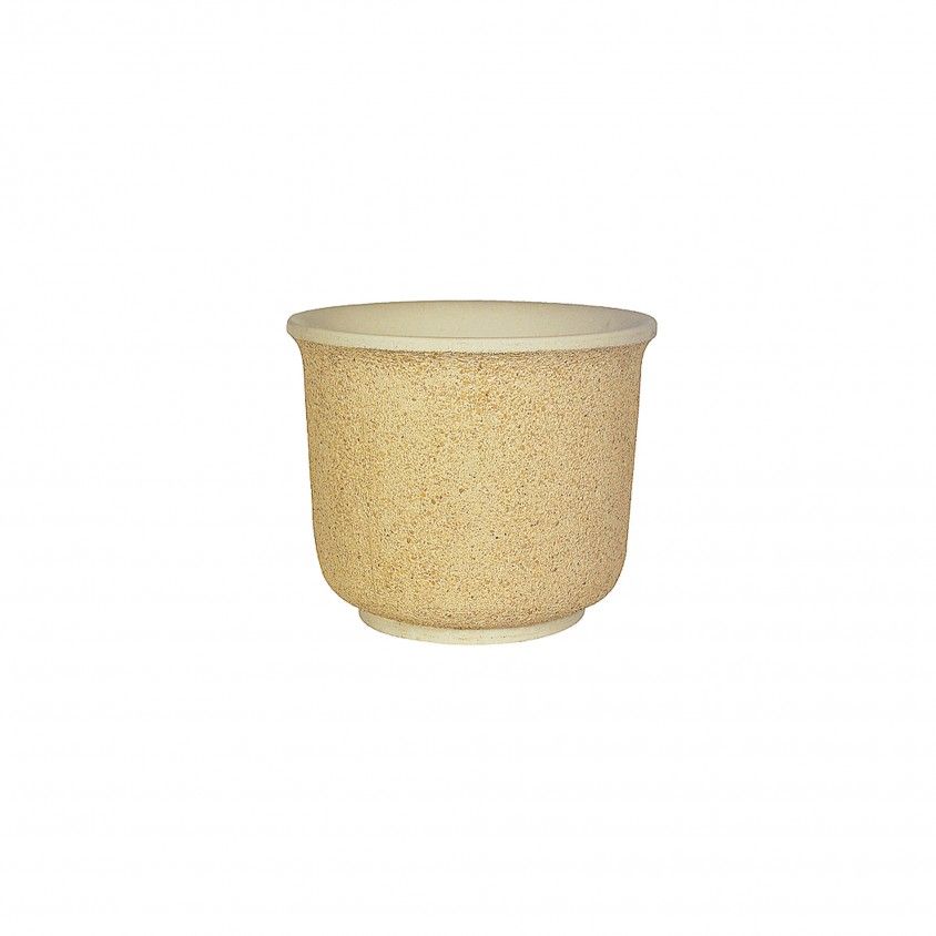 Vaso de Pedra Redondo Liso 35x27cm