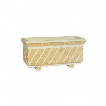Floreira de Pedra Retangular Riscas 64x27cm