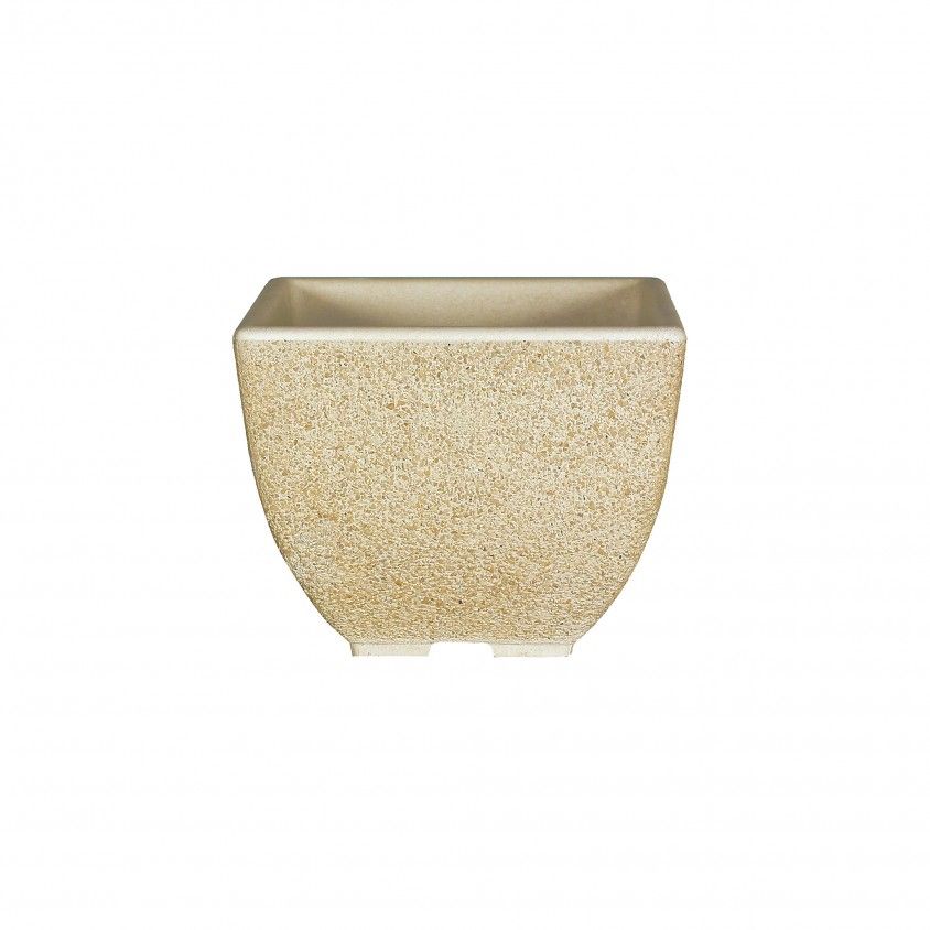 Vaso de Pedra Quadrado 31x26cm
