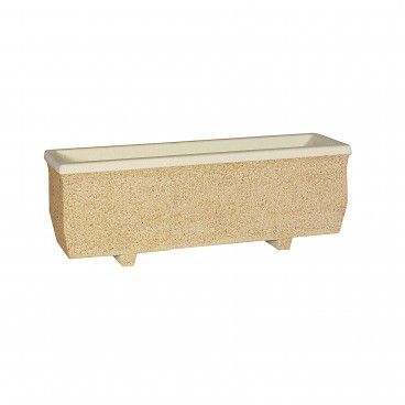 Floreira de Pedra retangular Lisa 80x25cm