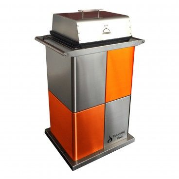 Grelhador Home Grill com Tampa Laranja