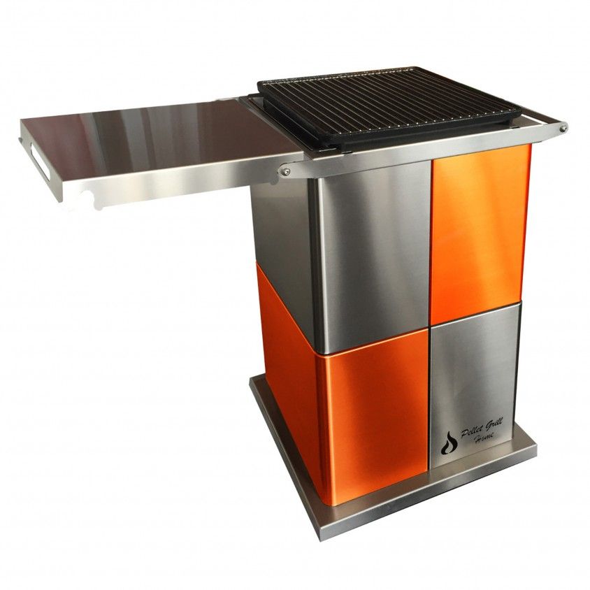 Grelhador Home Grill com Tampa Laranja