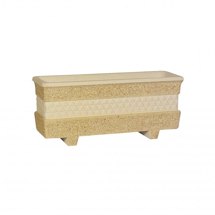 Floreira de Pedra Retangular 60x20cm
