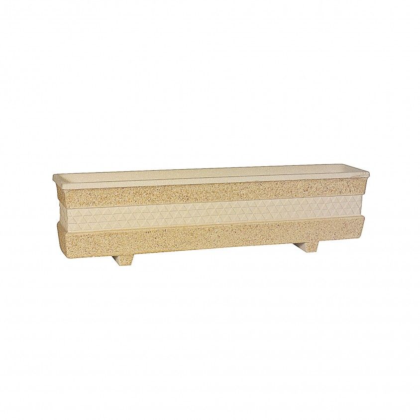 Floreira de Pedra Retangular 100x20cm