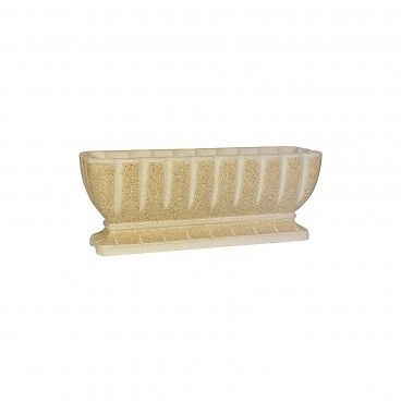 Floreira de Pedra Meia Concha 99x31cm