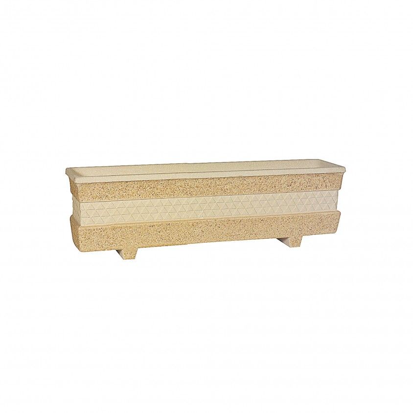 Floreira de Pedra Retangular 80x20cm