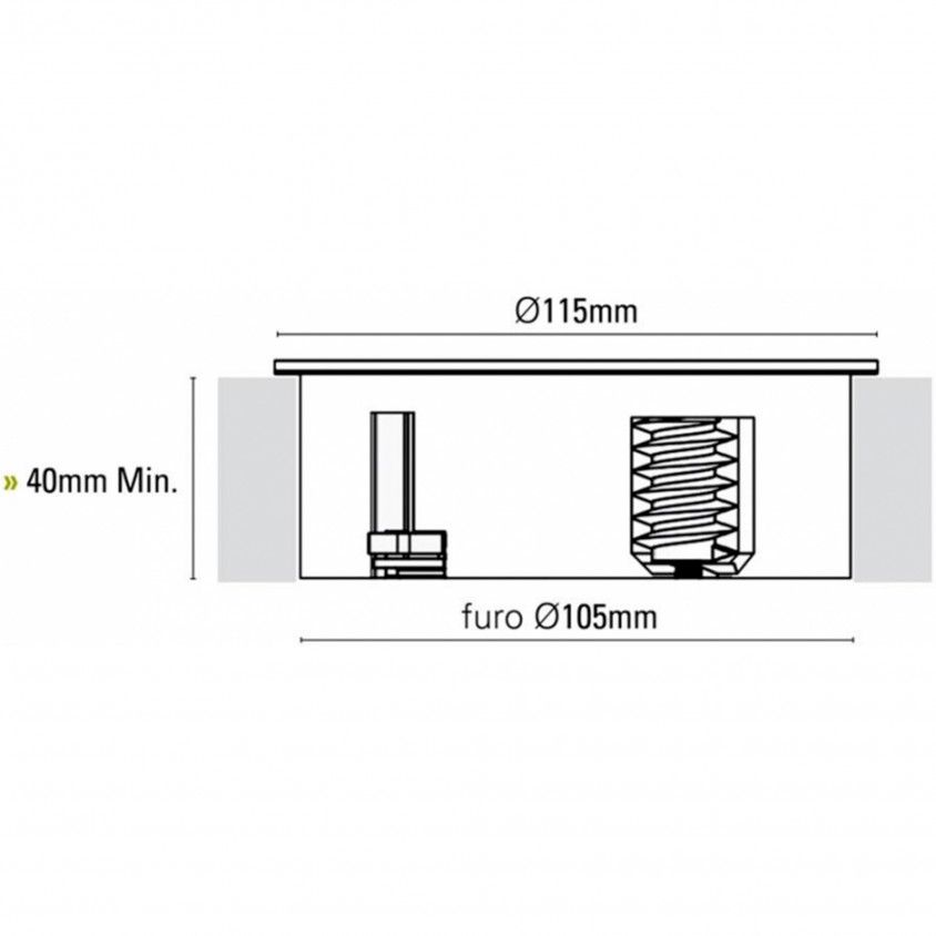 Twist Tomada 2 Schuko Inox