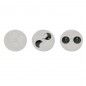 Twist Tomada 2 Schuko Inox