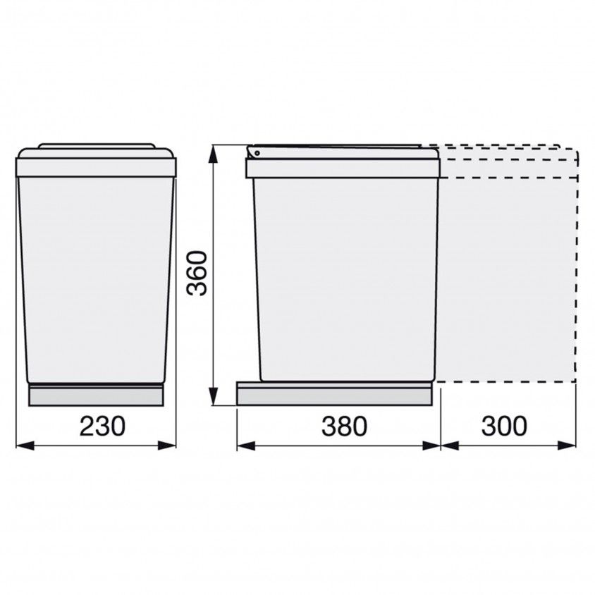 Balde Lixo Line 280 Mod.30 16Lt