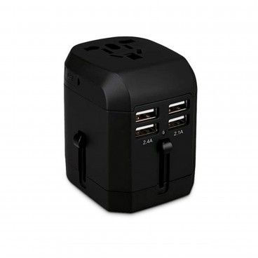 Carregador Uni World Travel 4Pt Usb 2.4Amp