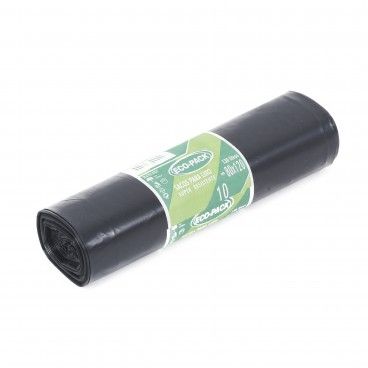 Saco Lixo em rolo 80X120 Preto 10 Unidades