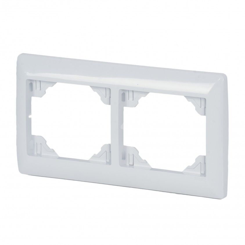 Espelho Duplo Horizontal Branco Sirius 70 KBR