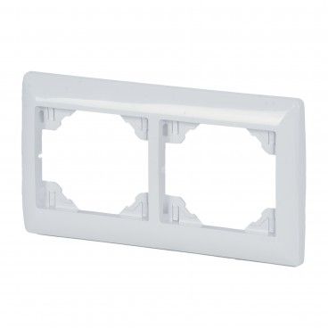 Espelho Duplo Horizontal Branco Sirius 70 KBR