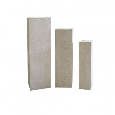 Conjunto 3 Colunas de Fibra Cameron Cru