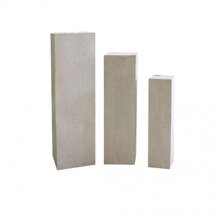 Conjunto 3 Colunas de Fibra Cameron Cru
