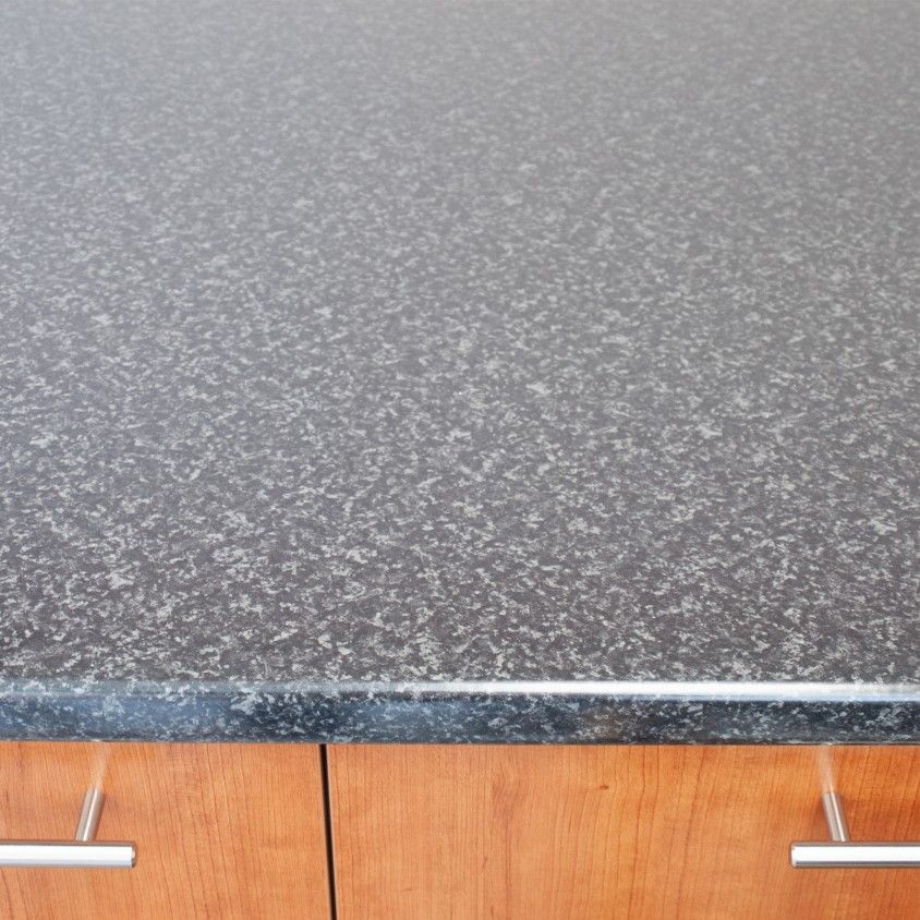 Tampo Cozinha 180X62X3 Preto Marmoreado