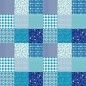 Mantel Netkotton 140cm Patchwork Azul