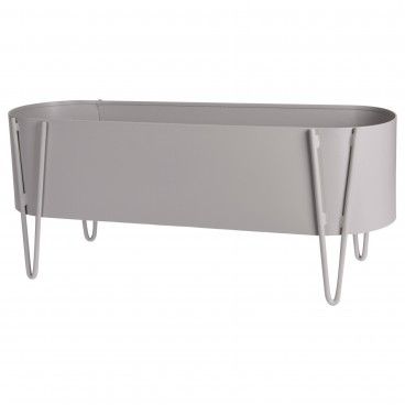 Vaso de Plantas 58X20X32cm Cinza
