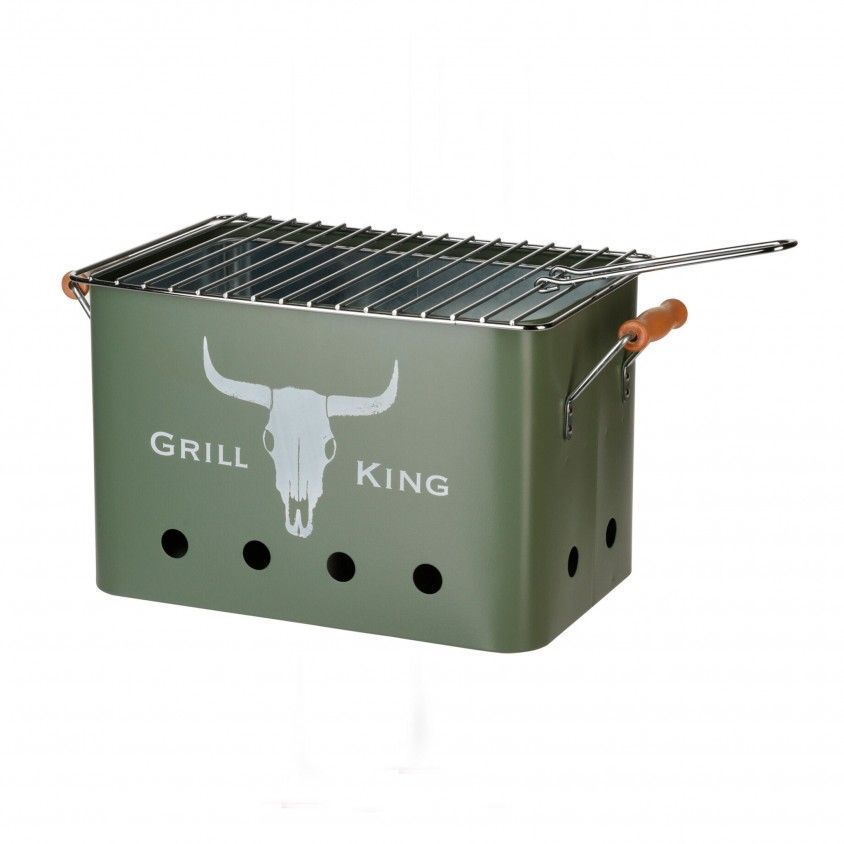 Grelha para Barbecue 32X20X20cm Verde Mate