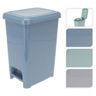 Balde Lixo C/Tampa e Pedal 10L Sortido 3 Cores