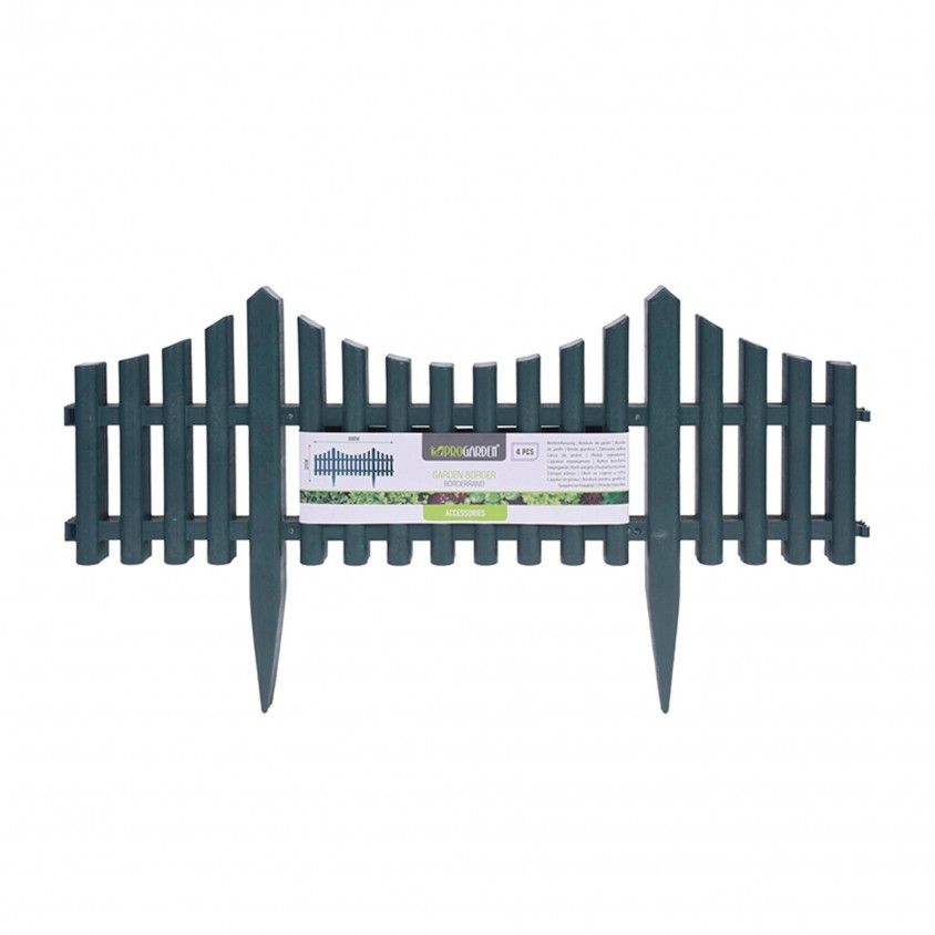 Cerca para Jardim 600X325X5mm Verde Set 4 Peas