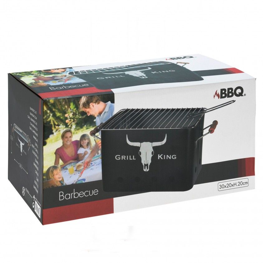Grelha para Barbecue 32X20X20cm Verde Mate Grelha para Barbecue 32X20X20cm Verde Mate