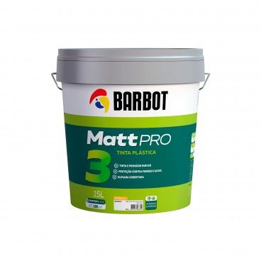 Tinta Plstica Barbot Matt Pro 3 Ext/Int Br 15L